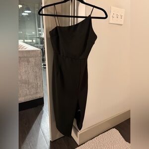 Princess Polly Chic Black One-Shoulder Dress